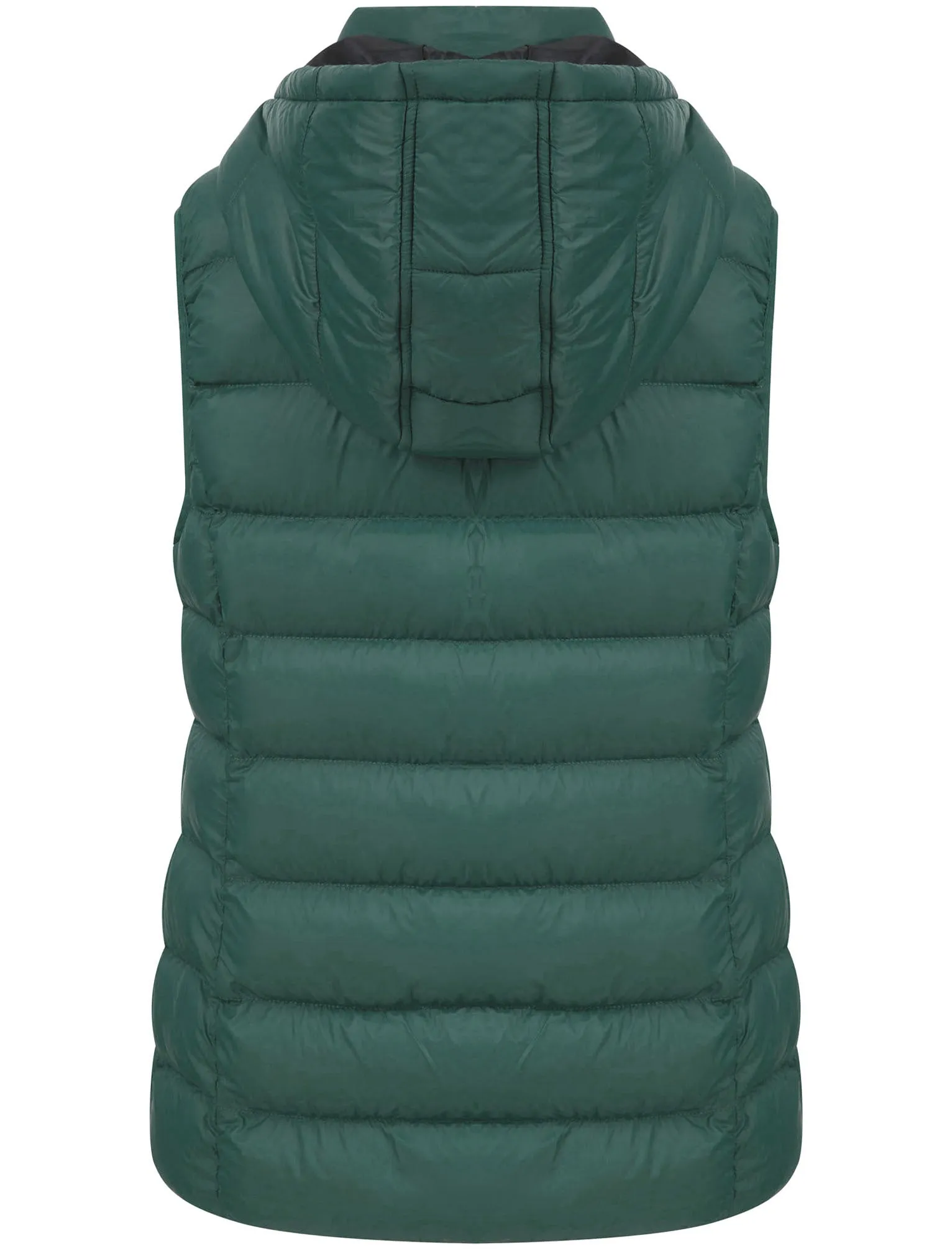 Markle Quilted Puffer Gilet with Hood In Teal - Tokyo Laundry