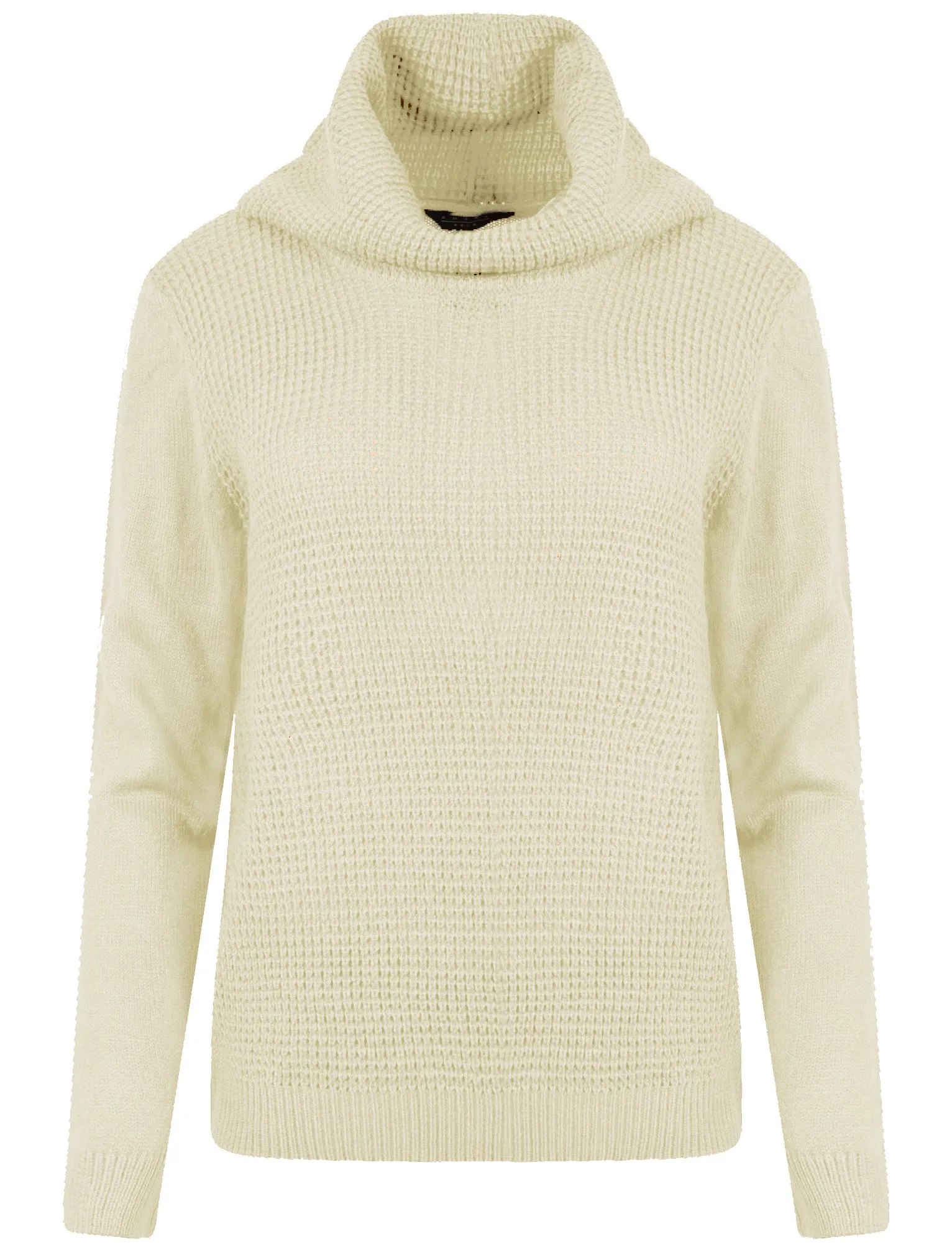 Matisse Cowl Neck Knitted Jumper in Clean Cream - Amara Reya