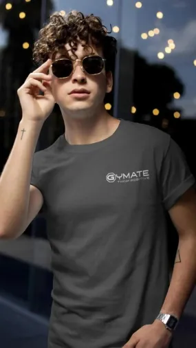Mens T shirts Gymate Think Positive chest colours