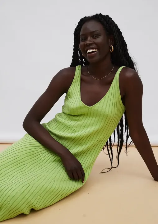 Mia Dress - Lime