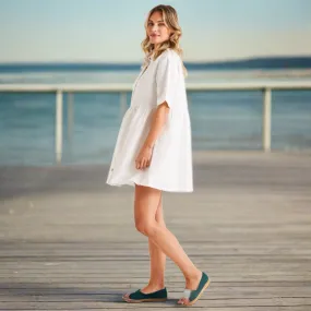 Miley Lyocell Shirt Dress - White