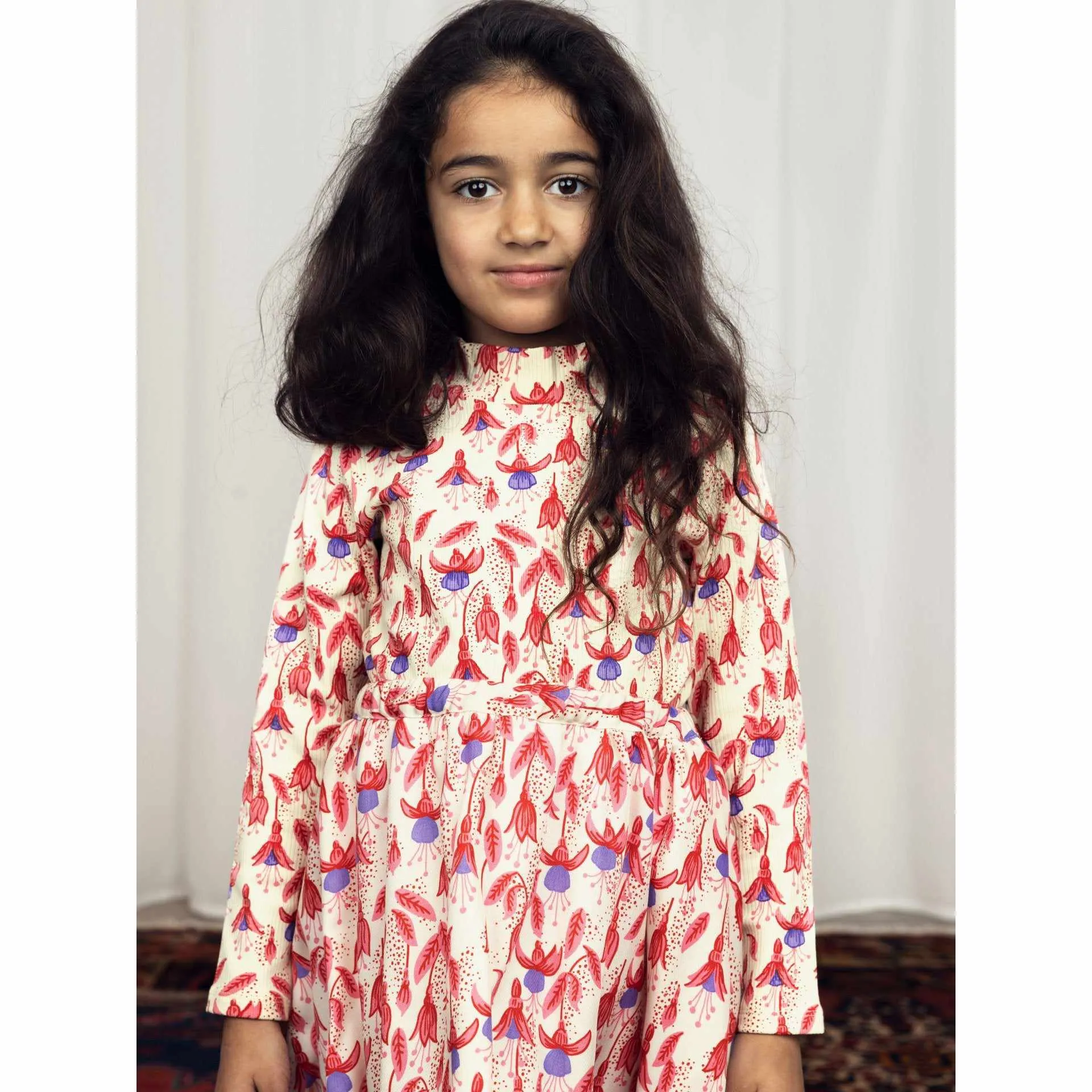 Mini Rodini - Fuchsia high-neck long-sleeved tee