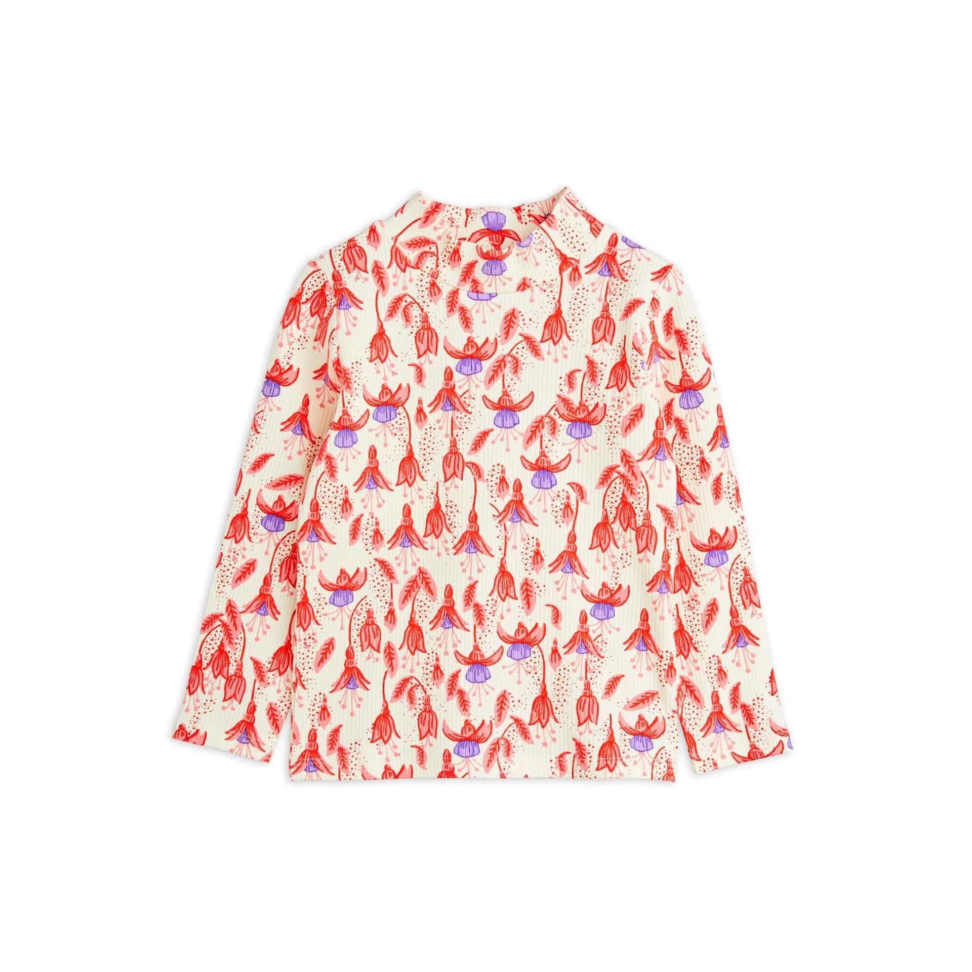Mini Rodini - Fuchsia high-neck long-sleeved tee