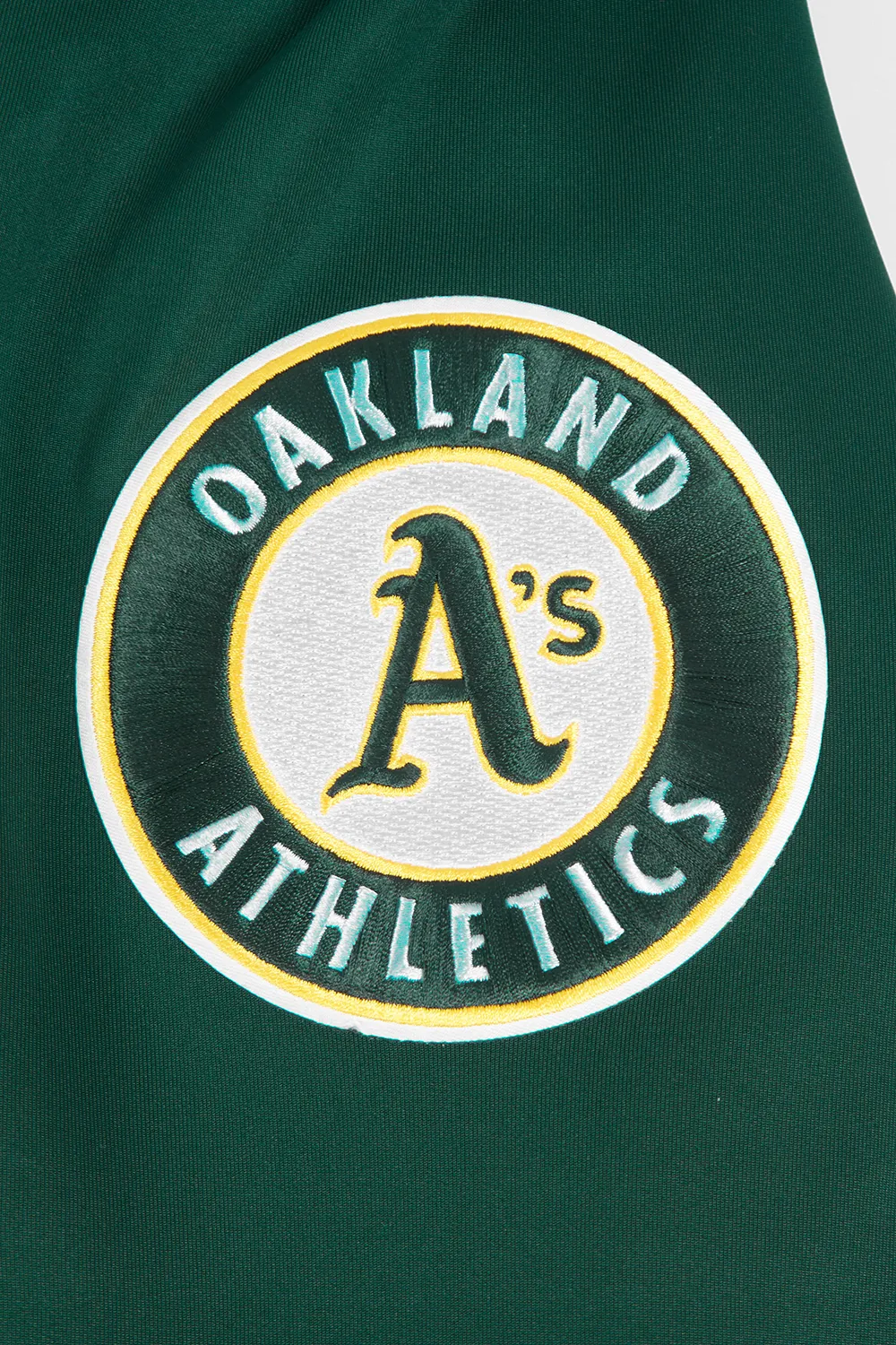 MLB OAKLAND ATHLETICS CLASSIC MEN'S DK TRACK JACKET (FOREST GREEN)