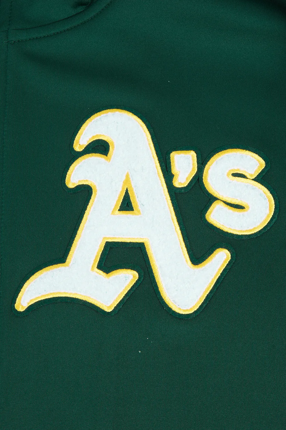 MLB OAKLAND ATHLETICS CLASSIC MEN'S DK TRACK JACKET (FOREST GREEN)