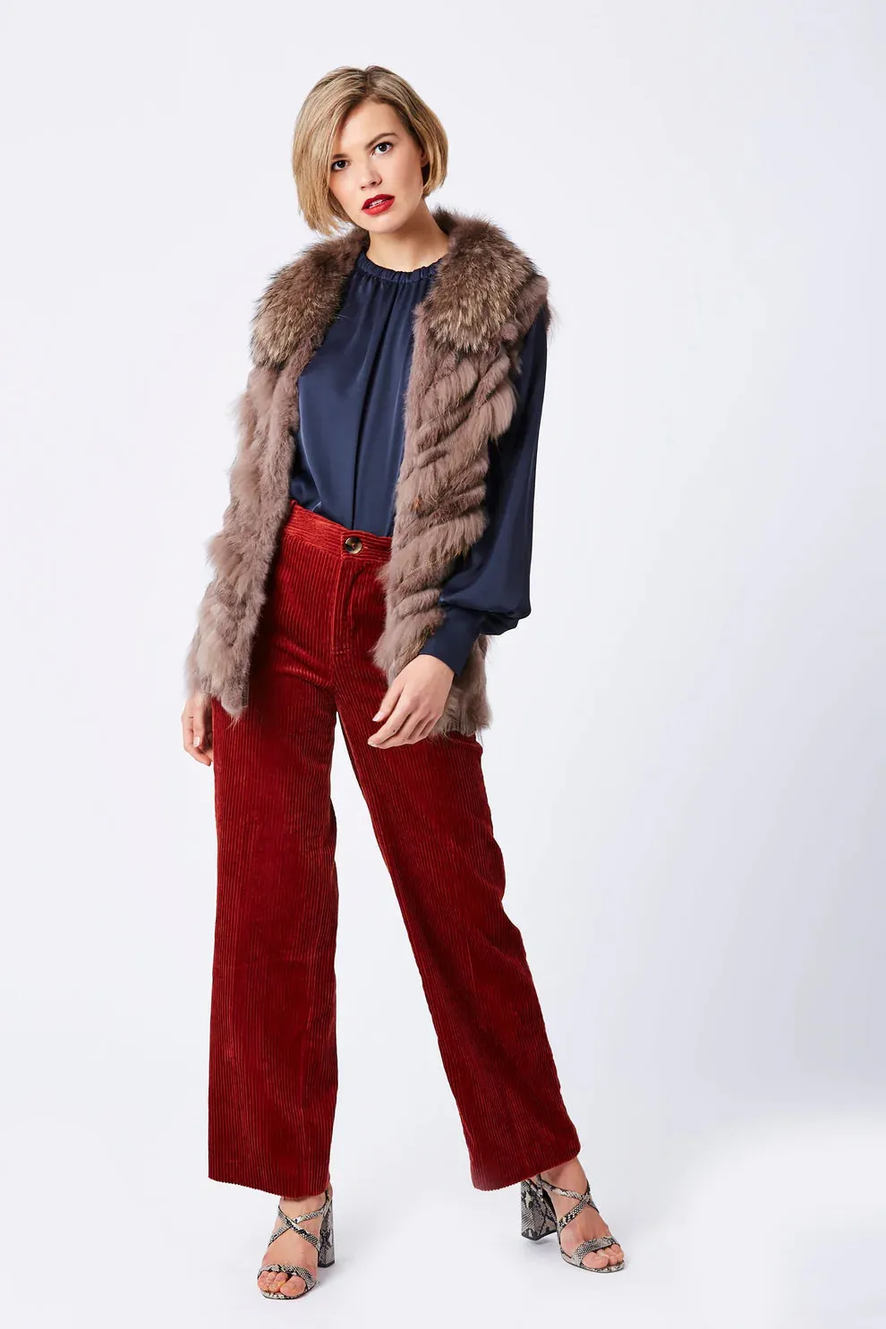 Mocha Fox and Coney Fur Gilet