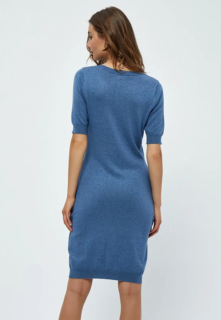MSMilla Knit Dress - Denim Blue Melange