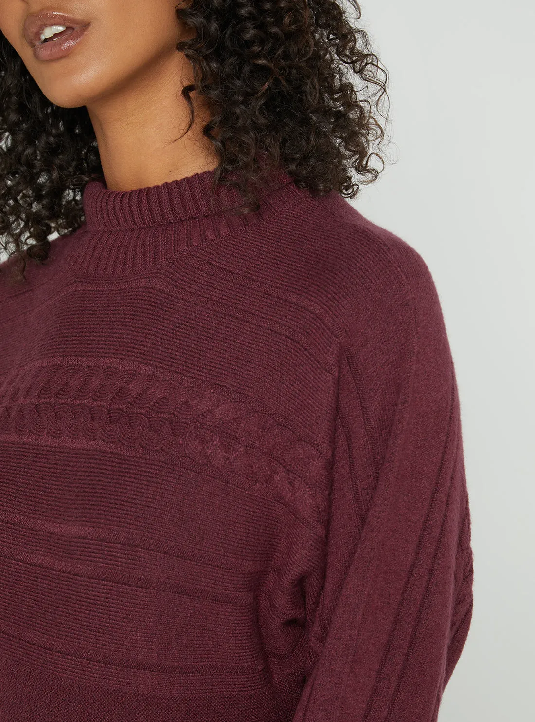 Mystic Wine Anne Knit Jumper