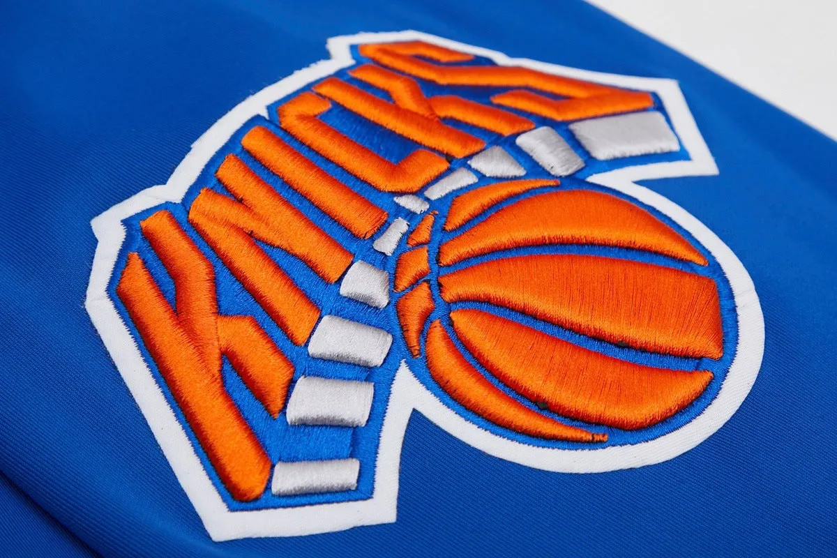 NBA NEW YORK KNICKS CLASSIC MEN'S TRACK JACKET (ROYAL BLUE)