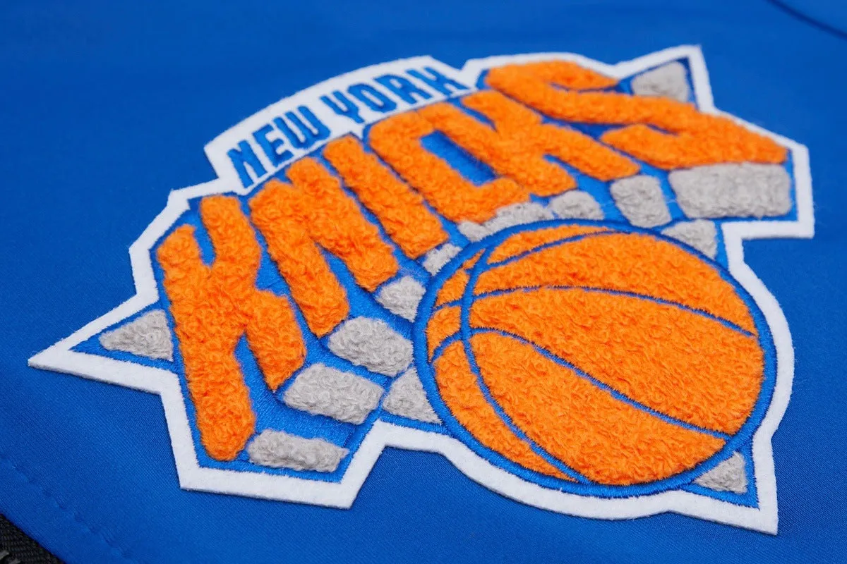 NBA NEW YORK KNICKS CLASSIC MEN'S TRACK JACKET (ROYAL BLUE)