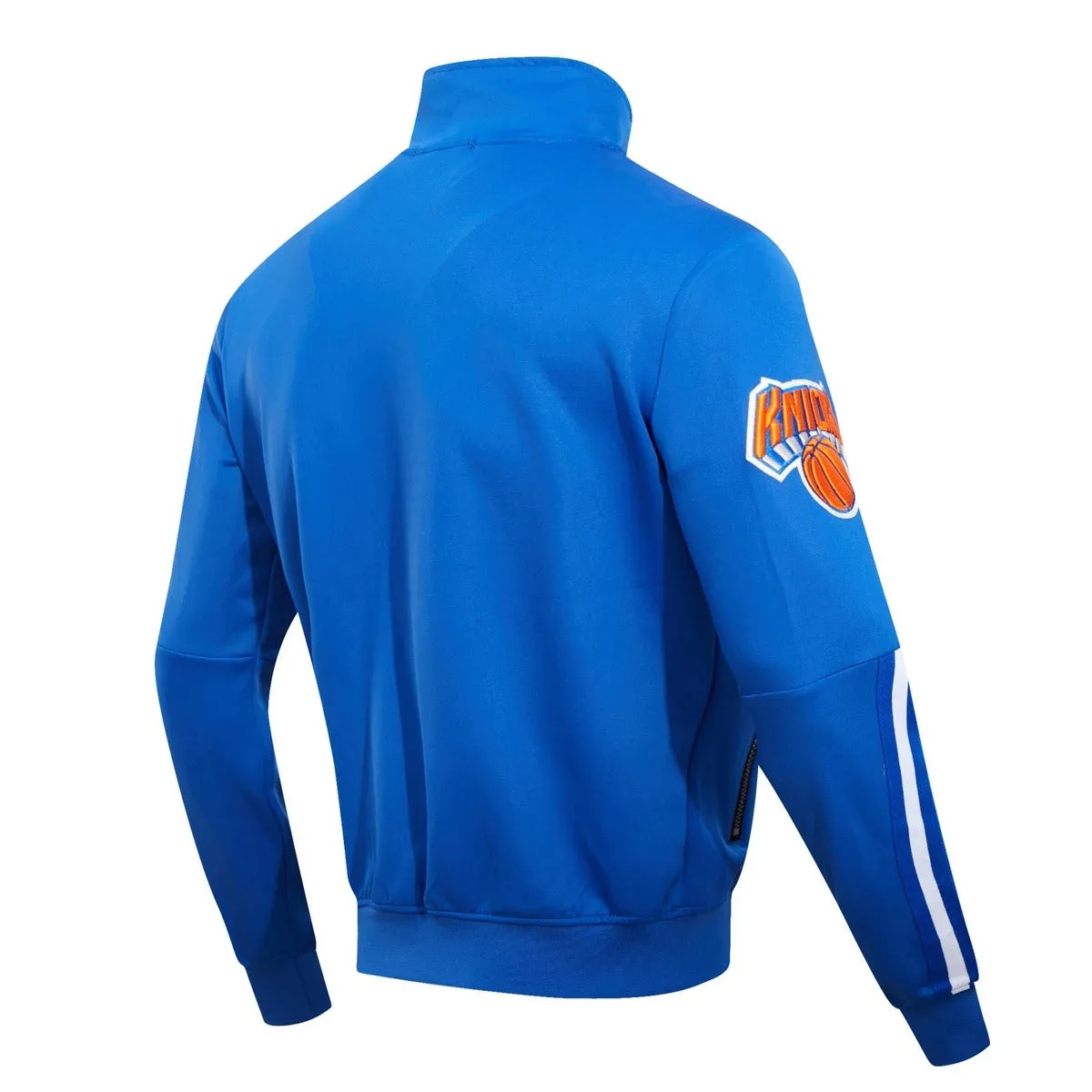 NBA NEW YORK KNICKS CLASSIC MEN'S TRACK JACKET (ROYAL BLUE)