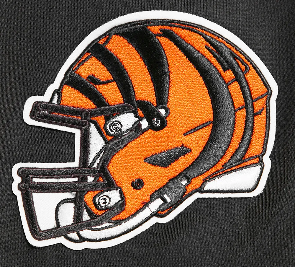 NFL CINCINATTI BENGALS CLASSIC MEN'S DK TRACK JACKET (BLACK)