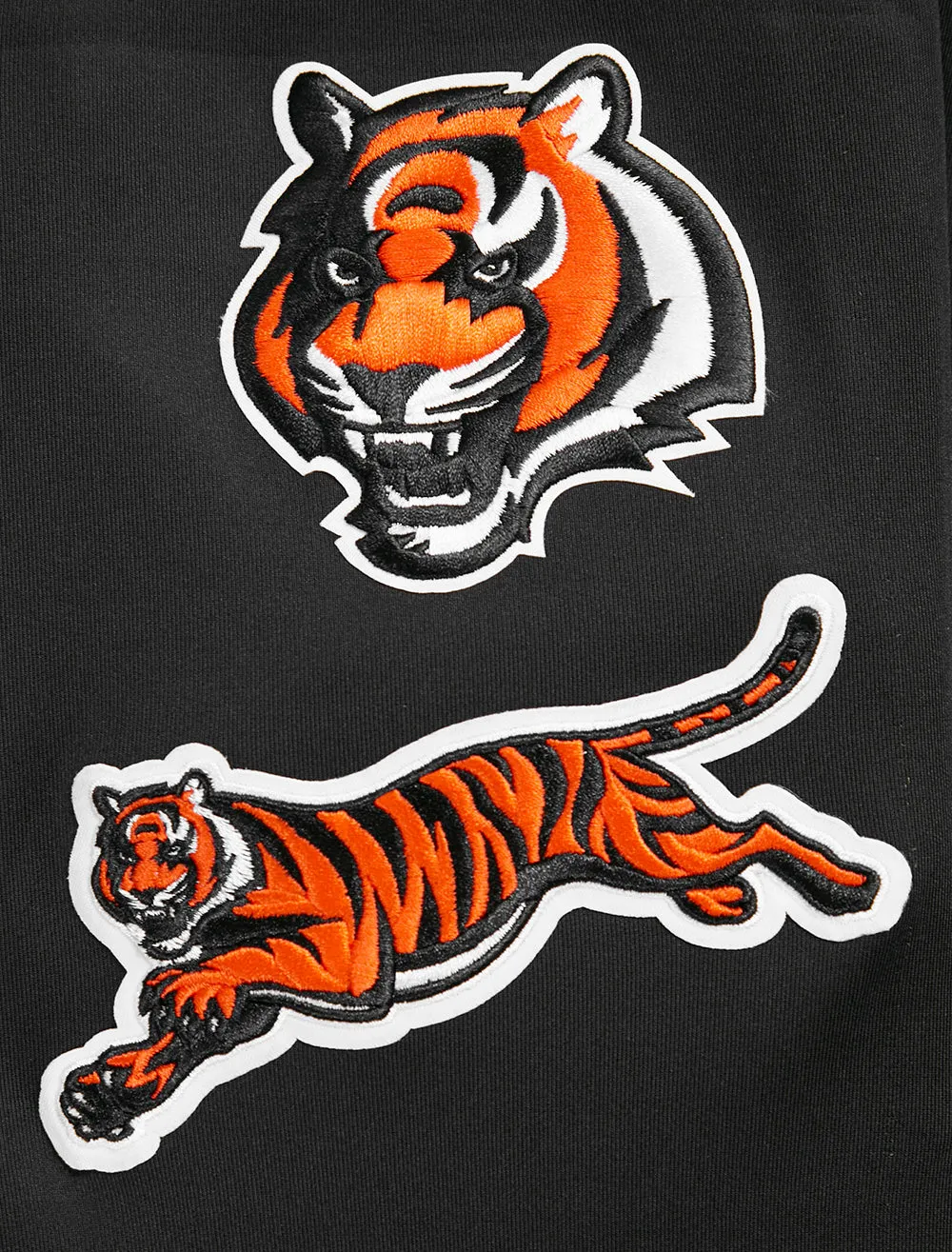 NFL CINCINATTI BENGALS CLASSIC MEN'S DK TRACK JACKET (BLACK)