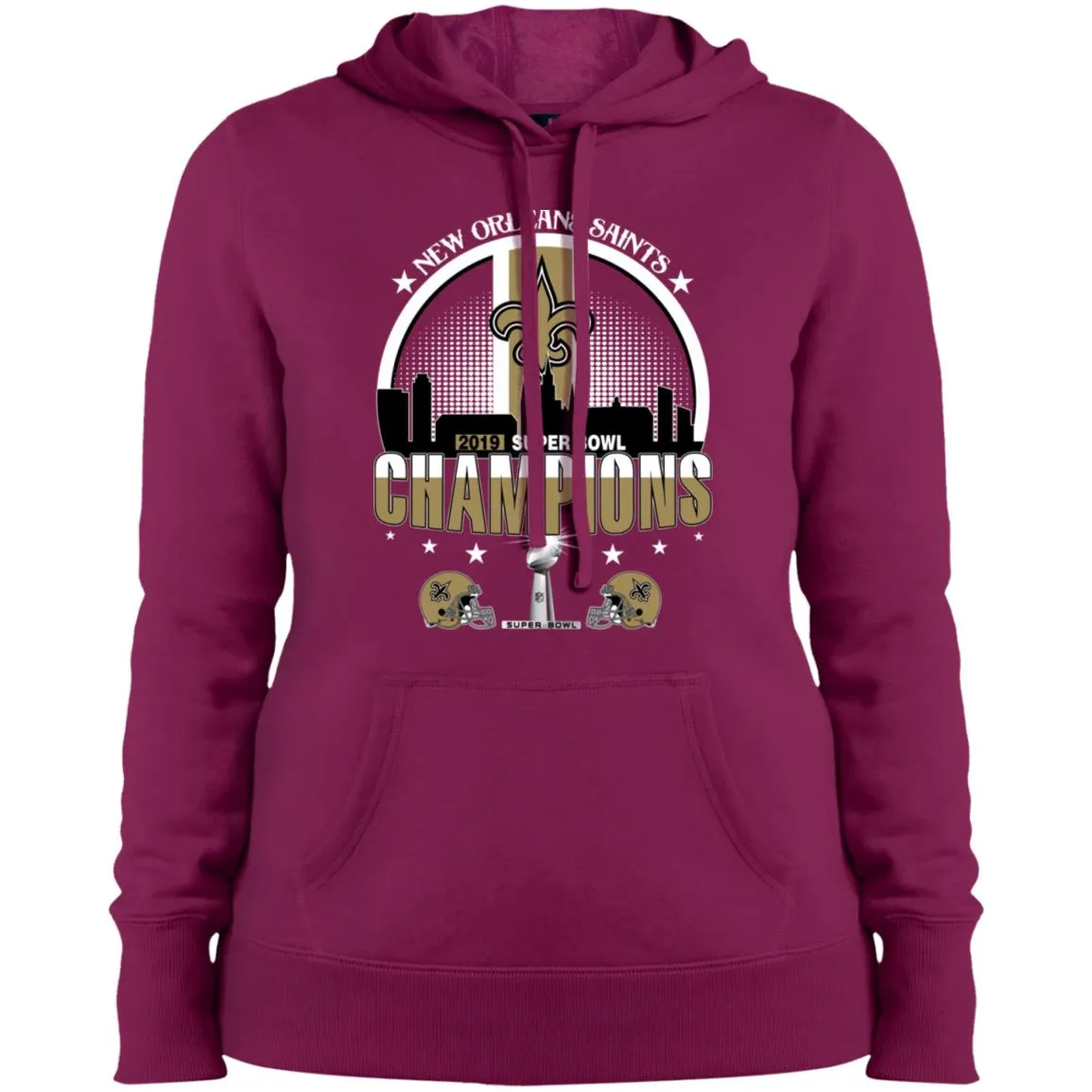 Nfl – New Orleans Saints 2019 Super Bowl Champions Football Women Hooded Sweatshirt
