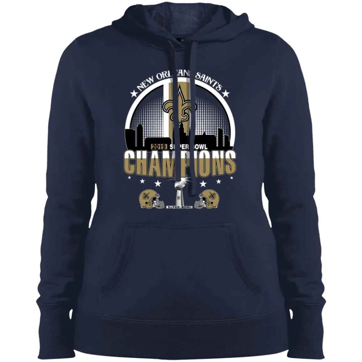 Nfl – New Orleans Saints 2019 Super Bowl Champions Football Women Hooded Sweatshirt