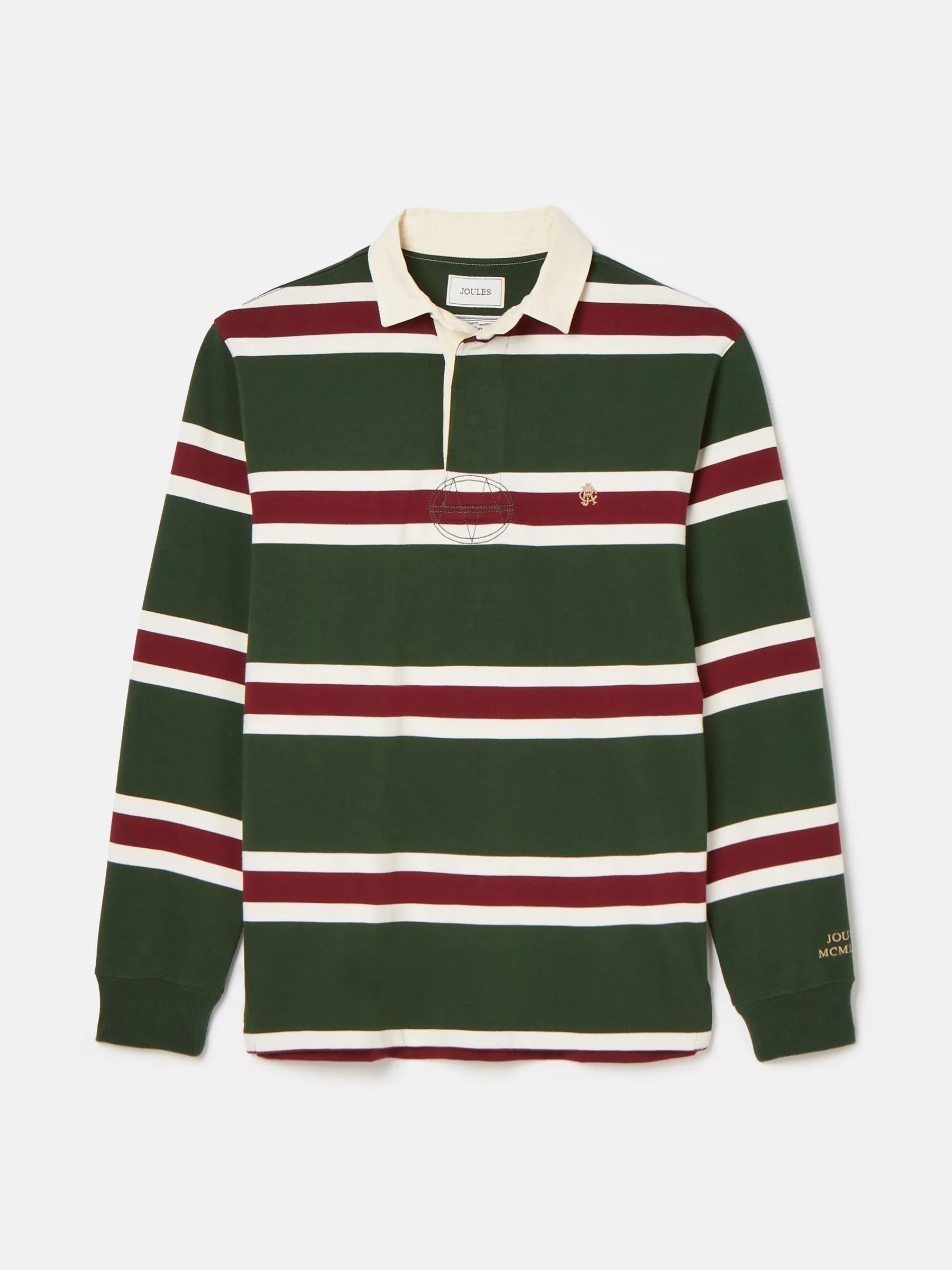Onside Green & Red Striped Rugby Shirt