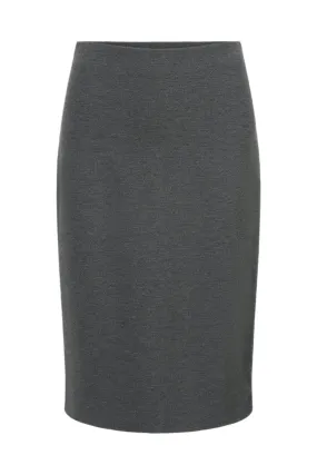 Pascale Pencil Skirt in Heather Grey