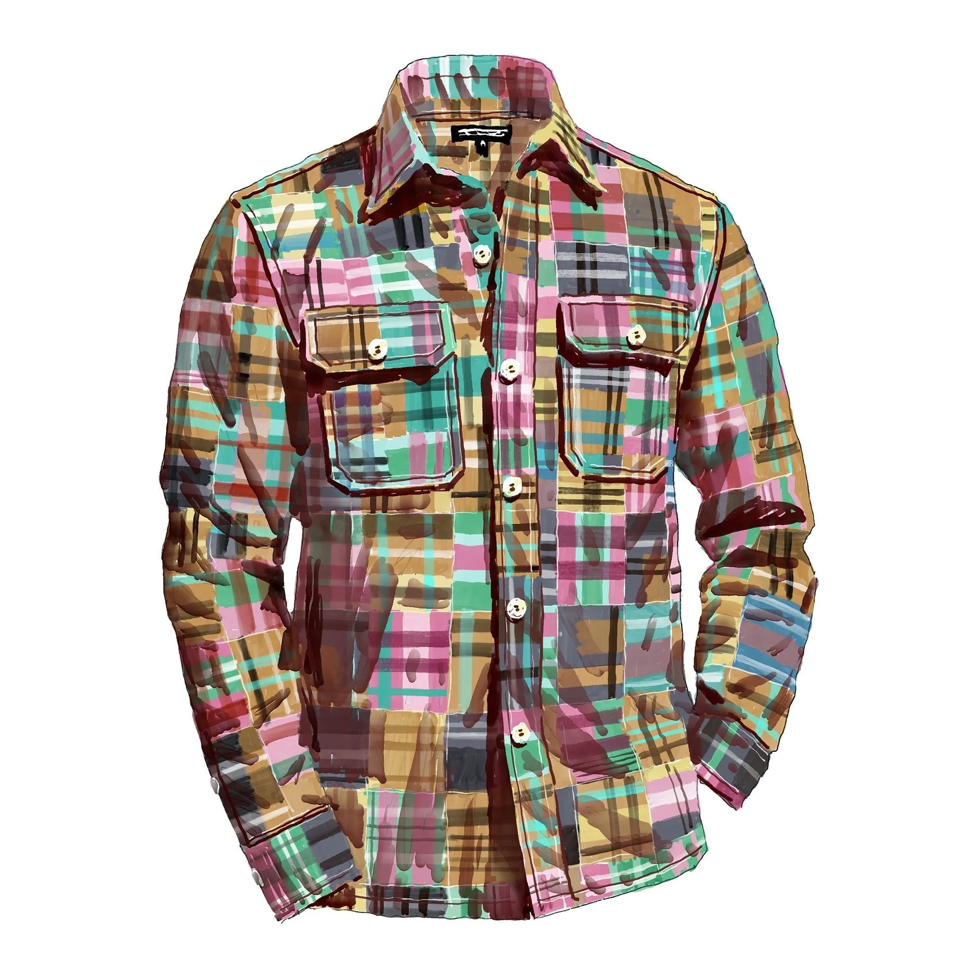 Patchwork Madras Shirt