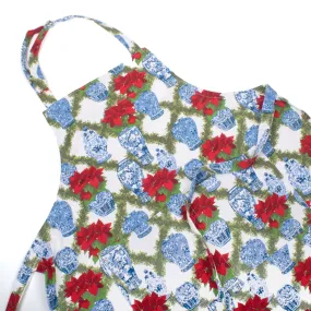 Poinsettias Jar Apron