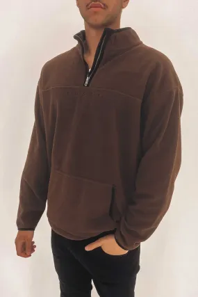 Polarised 1/4 Zip Polar Fleece Aztec Brown