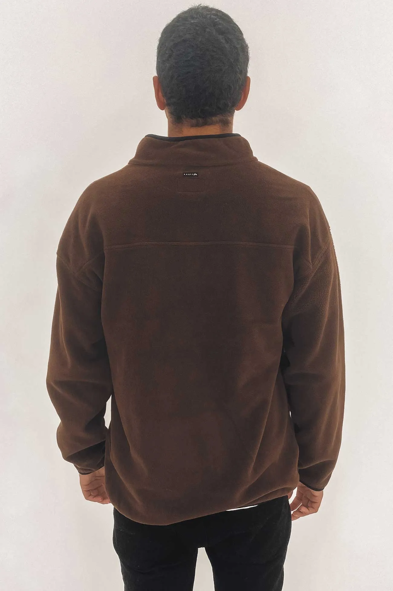 Polarised 1/4 Zip Polar Fleece Aztec Brown