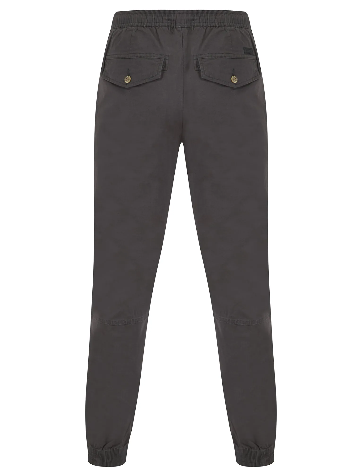 Portmany 2 Stretch Cotton Twill Cuffed Cargo Jogger Pants in Asphalt Grey - Tokyo Laundry