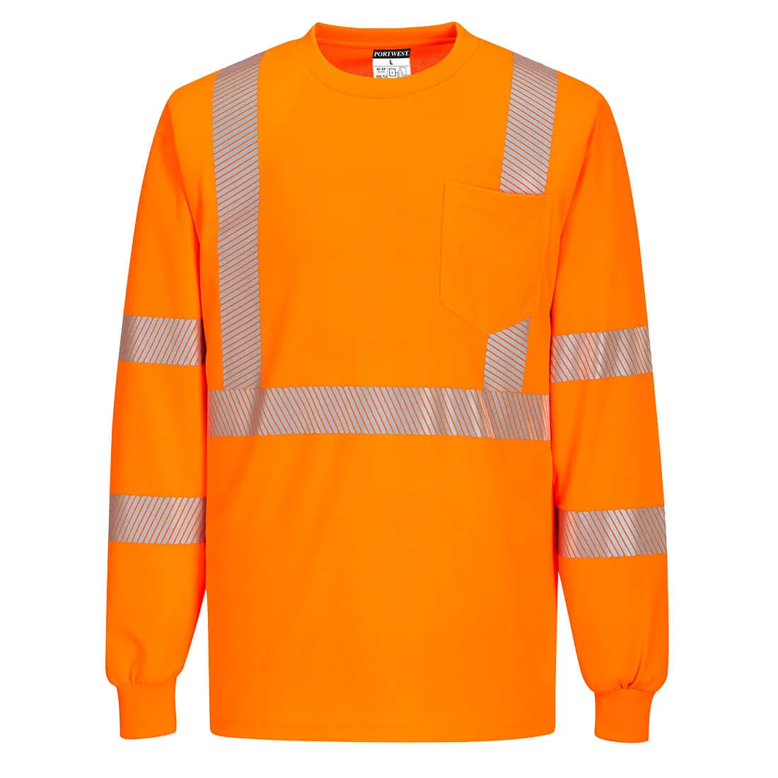 Portwest Segmented Tape Long Sleeve T-shirt (S195ORR)