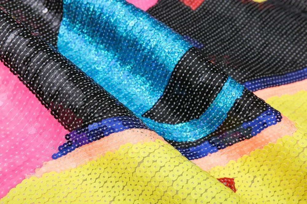 Pre Order:  Sequin Multicolor Streetwear T-Shirt