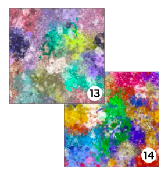 Printed HTV GRUNGE PAINT SPLATTERS 12 x 12 inch sheet