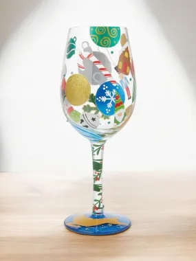 Pull Out The Decorations Christmas Wine Glass
