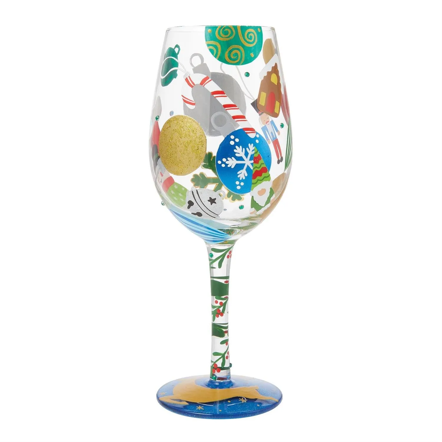 Pull Out The Decorations Christmas Wine Glass