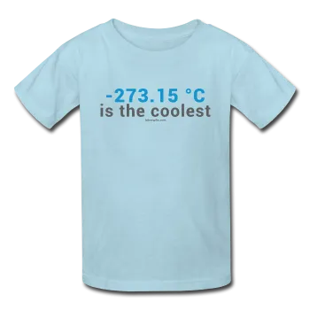 "-273.15 ºC is the Coolest" - (Gray) Kids' T-Shirt