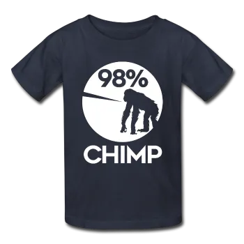 "98% Chimp" (white) - Kids' T-Shirt