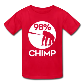 "98% Chimp" (white) - Kids' T-Shirt