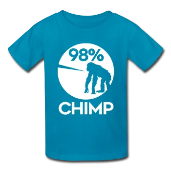 "98% Chimp" (white) - Kids' T-Shirt