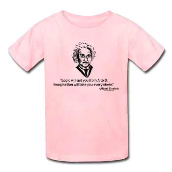 "Albert Einstein: Logic Quote" - Kids' T-Shirt