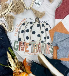 "GIVE THANKS" PUMPKIN TEE