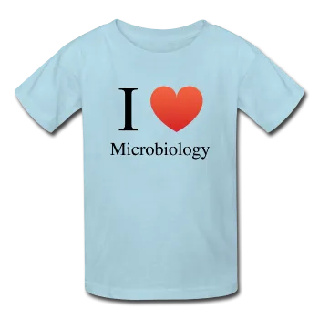 "I ♥ Microbiology" (black) - Kids' T-Shirt