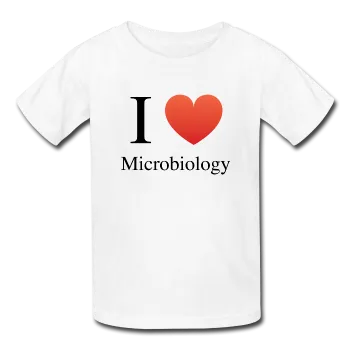 "I ♥ Microbiology" (black) - Kids' T-Shirt
