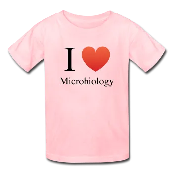 "I ♥ Microbiology" (black) - Kids' T-Shirt