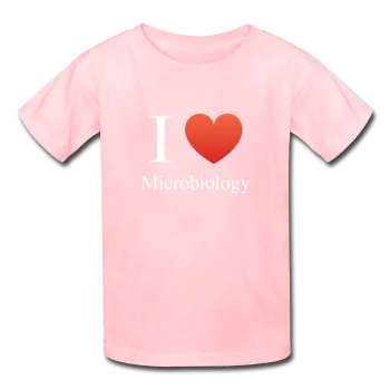 "I ♥ Microbiology" (white) - Kids' T-Shirt