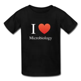 "I ♥ Microbiology" (white) - Kids' T-Shirt