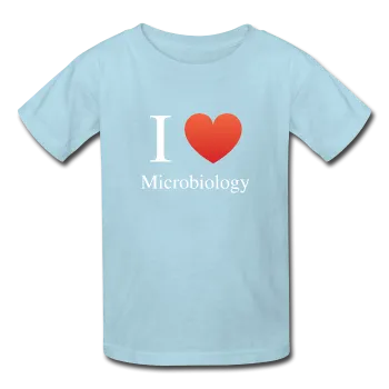 "I ♥ Microbiology" (white) - Kids' T-Shirt
