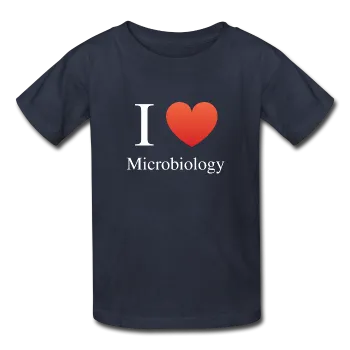"I ♥ Microbiology" (white) - Kids' T-Shirt