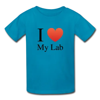 "I ♥ My Lab" (black) - Kids' T-Shirt
