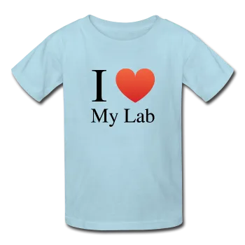 "I ♥ My Lab" (black) - Kids' T-Shirt