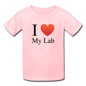 "I ♥ My Lab" (black) - Kids' T-Shirt