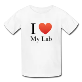 "I ♥ My Lab" (black) - Kids' T-Shirt