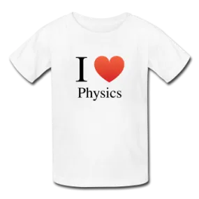 "I ♥ Physics" (black) - Kids' T-Shirt