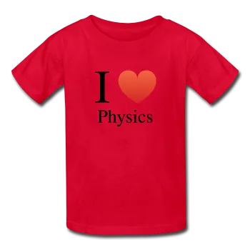 "I ♥ Physics" (black) - Kids' T-Shirt